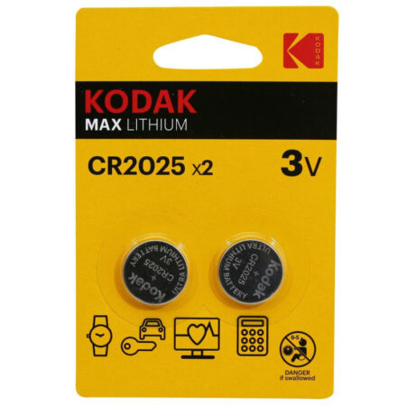 Pile Bouton CR2025 Lithium KODAK 3V